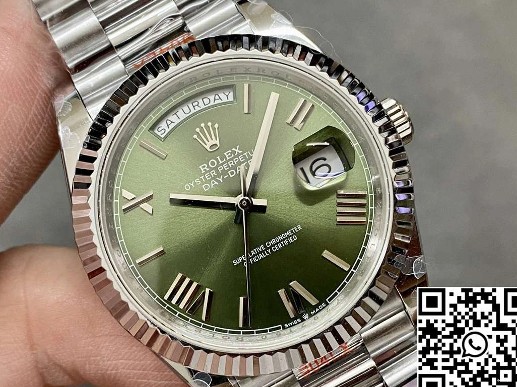 Green v5 M228239-0033 QF Day Rolex Date Steel Tungsten Dial Factory 1203